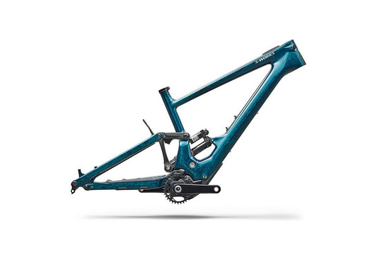 Specialized Kenevo Sl S-Works Carbon Frmset Teal Tint Over Smoke Strata / Dune White S3-Goodwynn's