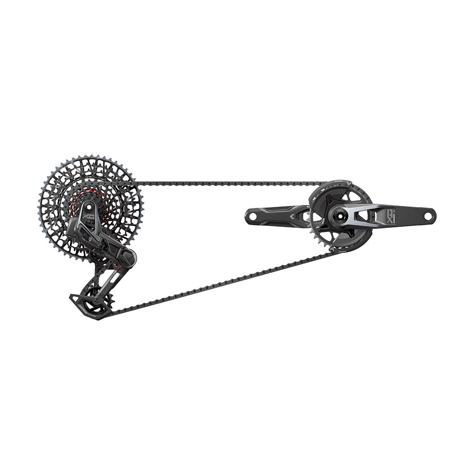 SRAM X0 T-Type Eagle V2 AXS Groupset 165mm Black