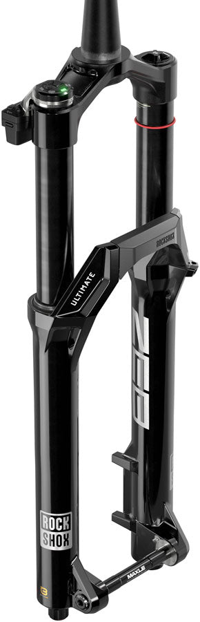 RockShox ZEB Ultimate Flight Attendant Charger 3.2 Suspension Fork - 29" 170mm 15x110mm 44mm Offset Linear XL Gloss BLK B1-Goodwynn'sGoodwynn's