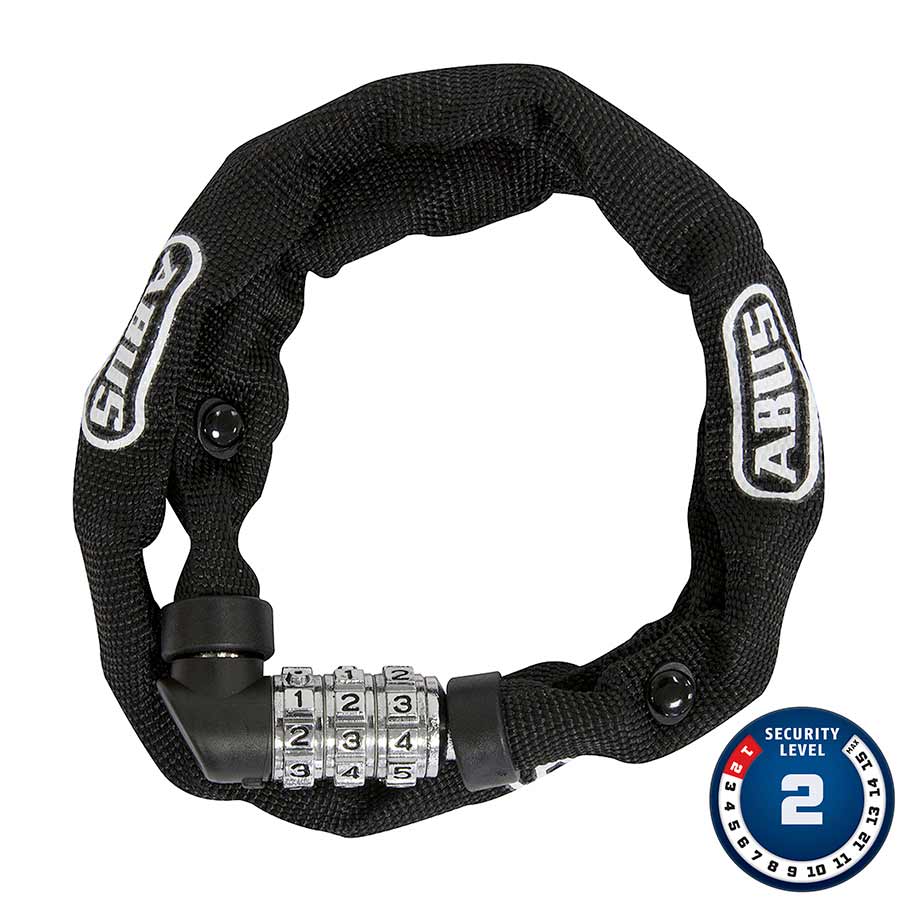 Abus 1200 Web Chain Lock Combo 4mm 60cm 2 Black-Goodwynn'sGoodwynn's