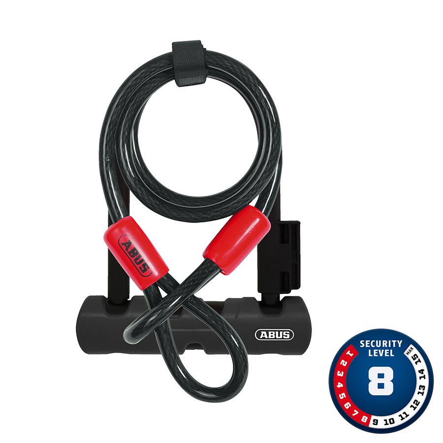 Abus Ultra 410 U-Lock - 3.9 x 5.5" Keyed Black Includes Cobra cable-Goodwynn'sGoodwynn's