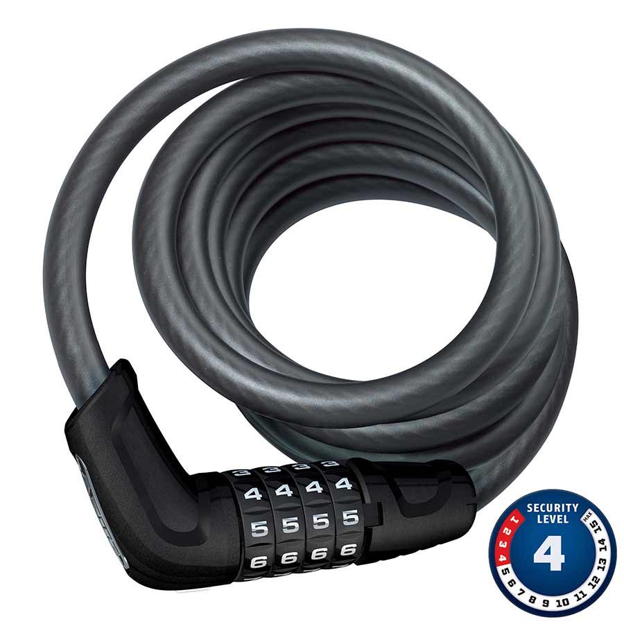 ABUS Tresor 6512 Combination Coiled Cable Lock 180cm x 12mm With Mount BLK-Goodwynn'sGoodwynn's