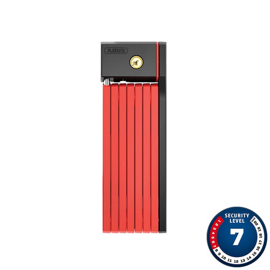 Abus Bordo Big uGrip 5700 Folding Lock Key 100cm 3.3 5mm Red-Goodwynn's