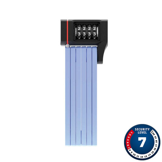 Abus Bordo uGrip 5700C Folding Lock Combination 80cm 2.6 5mm Blue-Goodwynn's