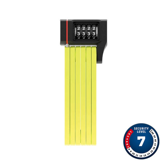 Abus Bordo uGrip 5700C Folding Lock Combination 80cm 2.6 5mm Green-Goodwynn's