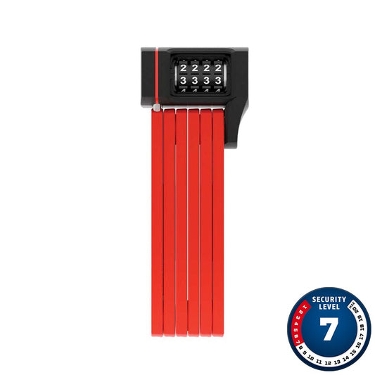 Abus BORDO 5700c Combination Folding Lock - 80cm Red-Goodwynn's