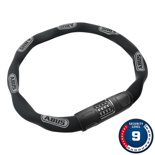 Abus 8808C Chain Lock - Combination 3.7 8mm Square Black-Goodwynn's