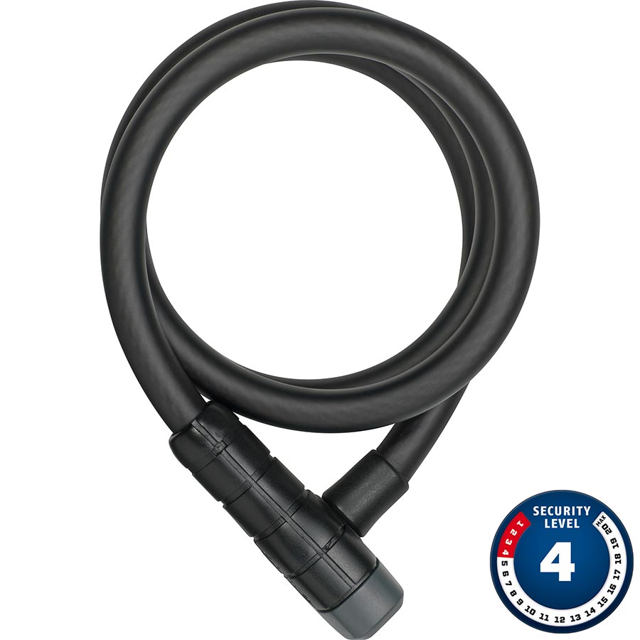 Abus Racer 6412K Cable Lock - Keyed 2.8 12mm With Bracket Black-Goodwynn'sGoodwynn's