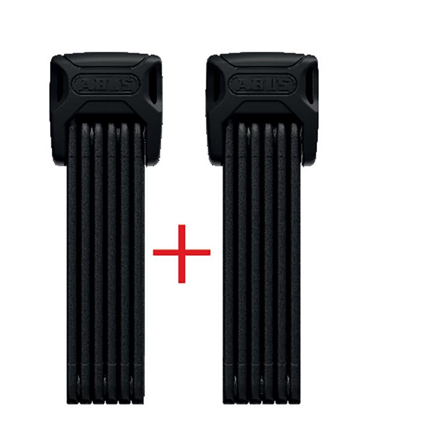 Abus Bordo XPlus 6000K Twinset Folding Lock Key 90cm 3 5mm Black-Goodwynn'sGoodwynn's