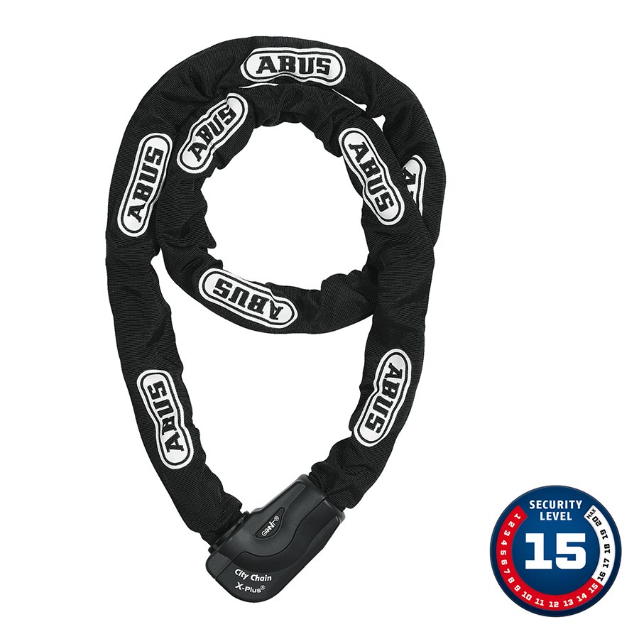 Abus Granit CityChain XPlus 1060K Chain Lock Key 10mm 170cm 5.6 Black-Goodwynn'sGoodwynn's