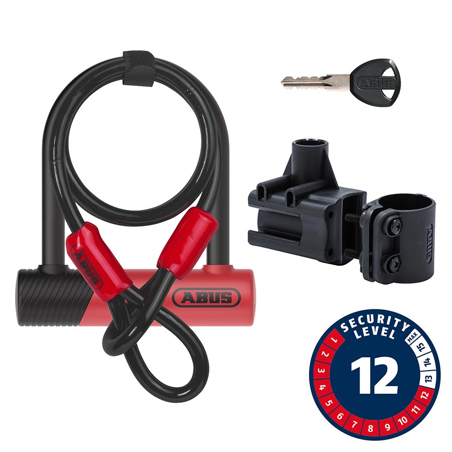 Abus 420K/150HB140 USH + Cobra 10/120 U-Lock - Black-Goodwynn'sGoodwynn's