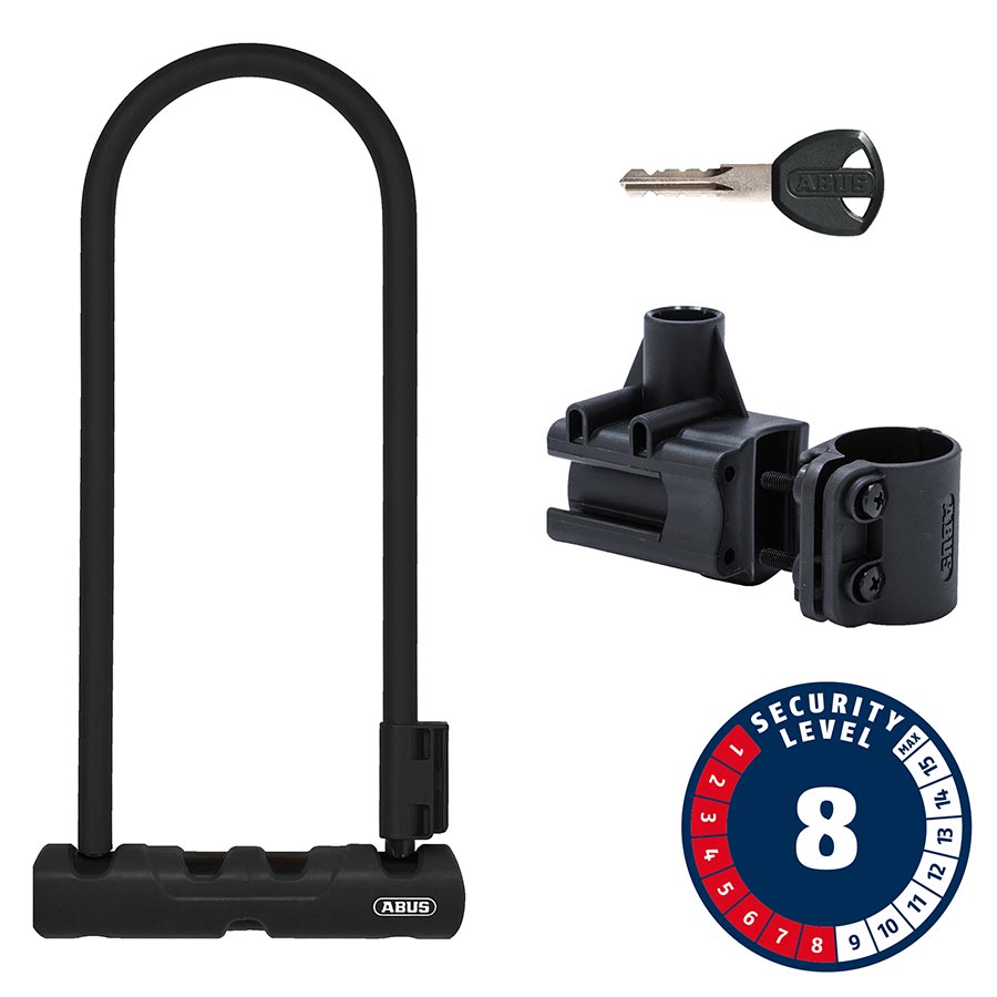 Abus Ultra 410K U-Lock Key 170x300mm 6.7x11.8 Thickness in mm: 12mm Black