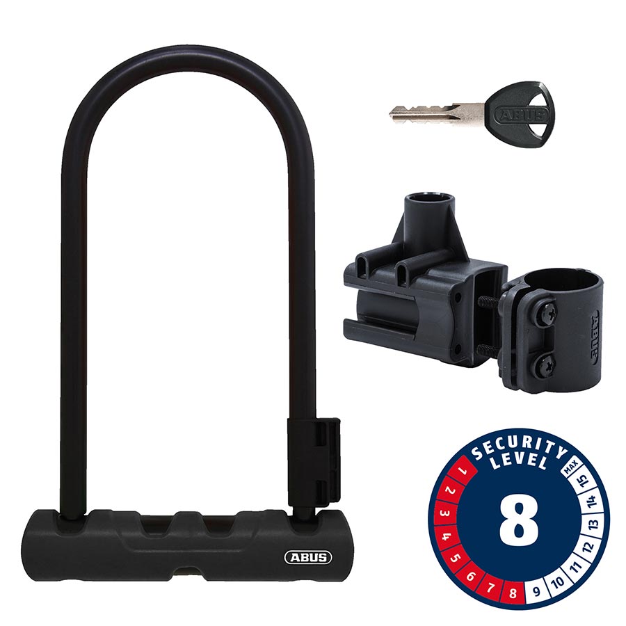 Abus Ultra 410K U-Lock Key 170x230mm 6.7x9 Thickness in mm: 12mm Black-Goodwynn&#39;sGoodwynn&#39;s