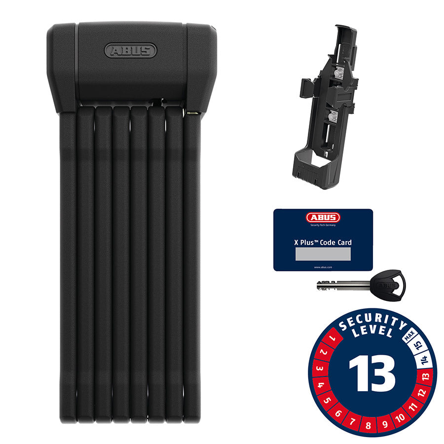 Abus Bordo 6200K XPLus Folding Lock Key 5mm 120cm 3.94' SH Black-Goodwynn'sGoodwynn's