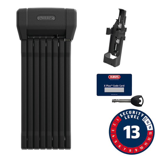 Abus Bordo 6200K XPLus Folding Lock Key 5mm 120cm 3.94' SH Black-Goodwynn's