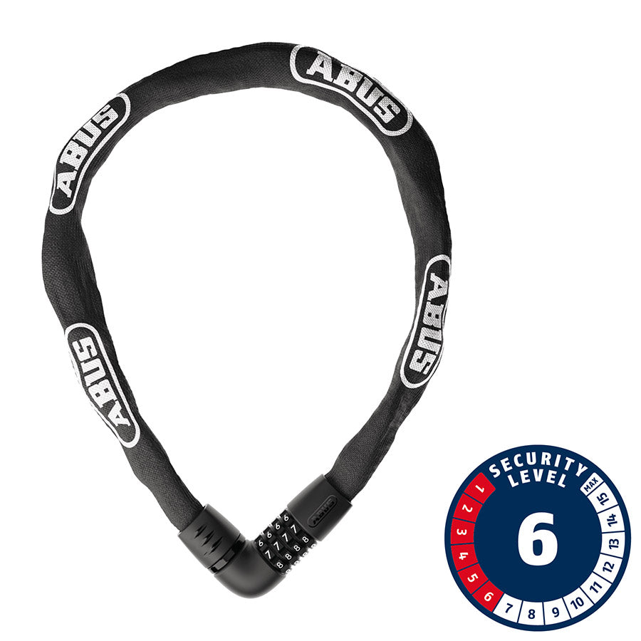 Abus Tresor 6806C Chain Lock Combination 6mm 85cm 2.8' Black-Goodwynn'sGoodwynn's