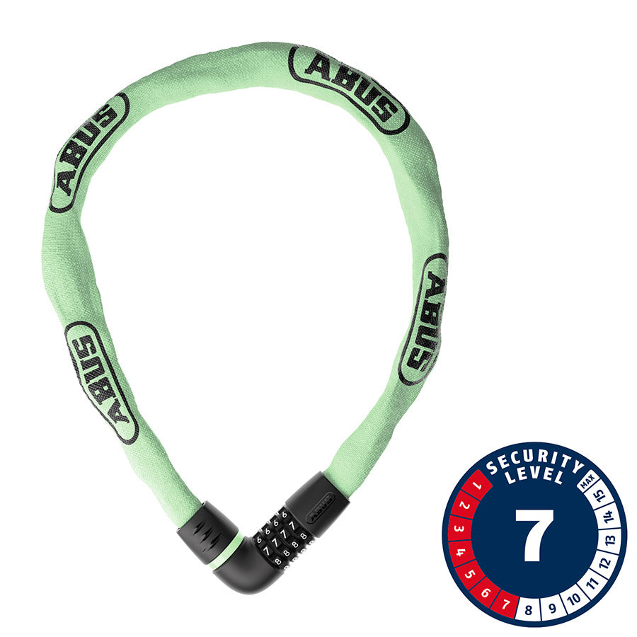 Abus Tresor 6807C Chain Lock Combination 7mm 110cm 3.6' Sage Green-Goodwynn'sGoodwynn's