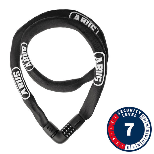 Abus Tresor 6807C Chain Lock Combination 7mm 140cm 4.6' Black-Goodwynn's