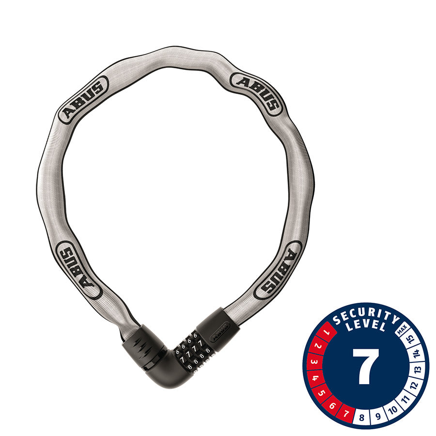 Abus Tresor 6807C Reflective Chain Lock Combination 7mm 110cm 3.6' Reflective-Goodwynn'sGoodwynn's