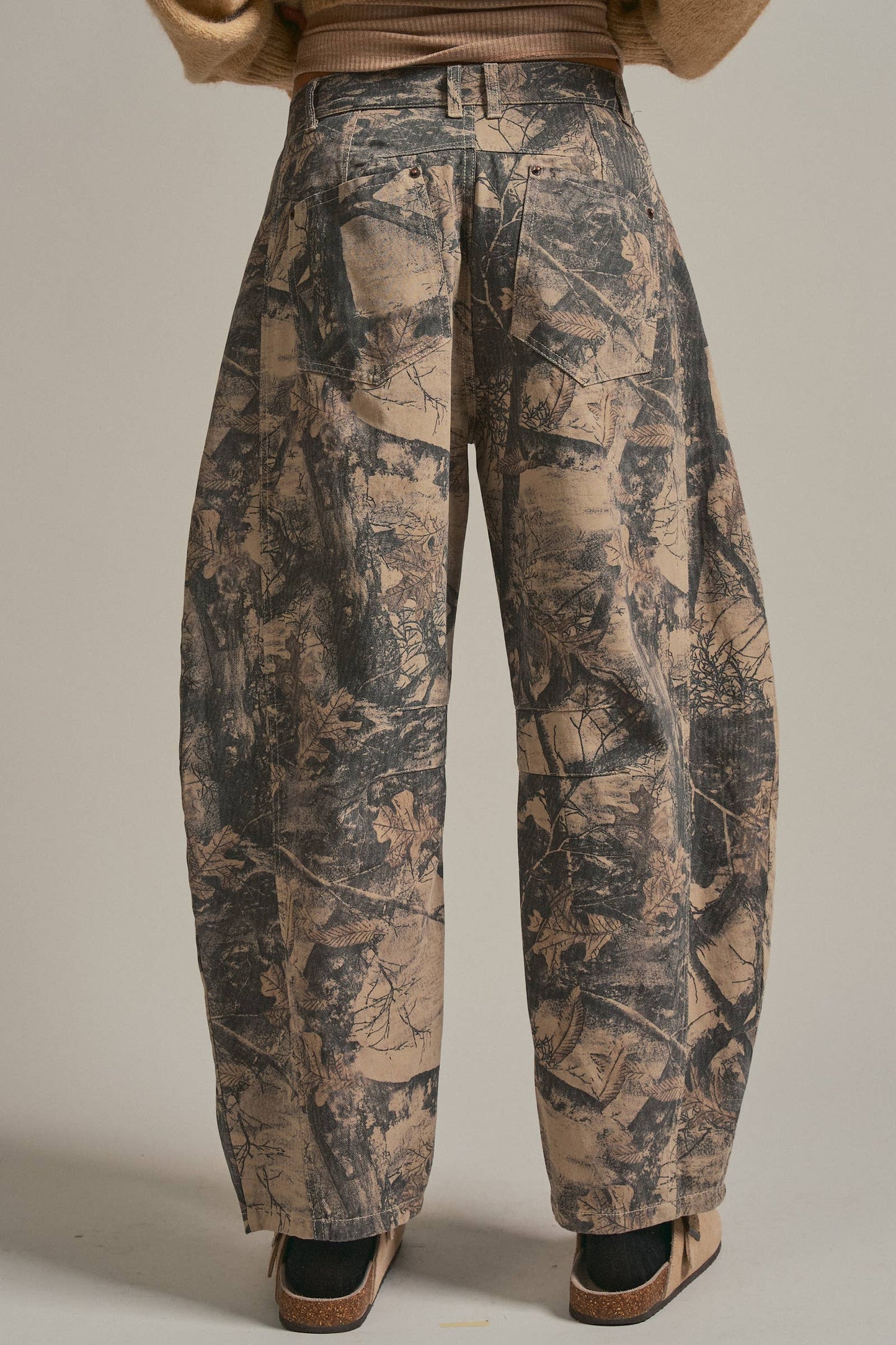 Urban Daizy - Camo Print Cotton Balloon Pants
