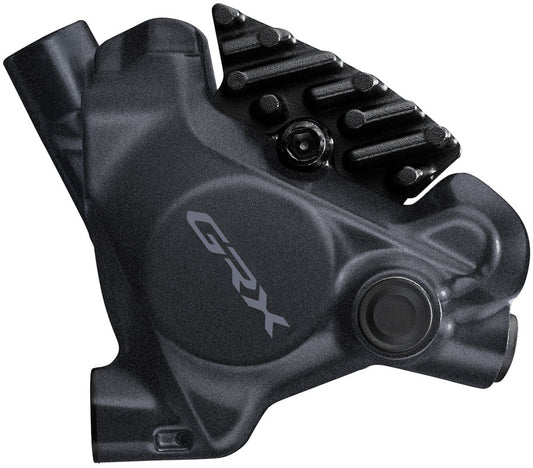 Shimano GRX BR-RX410 Hydraulic Disc Brake Caliper - Rear Flat-Mount W/Fixing Bolt 25mm Mount BLK-Goodwynn's