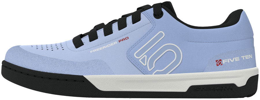 Five Ten Freerider Pro Flat Shoes - Women's Crystal Sky/Off White/Glow Blue 9