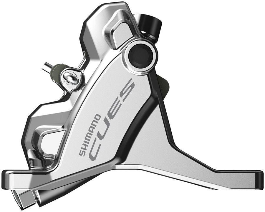 Shimano CUES BR-U6030F Hydraulic Disc Brake Caliper - Front Flat Mount Resin Pad Silver-Goodwynn'sGoodwynn's