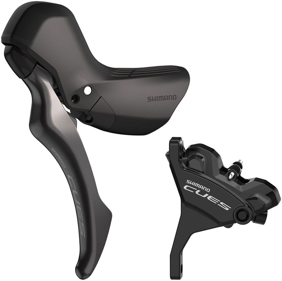 Shimano CUES BL-U6030L/BR-U6030F Disc Brake Lever - Front Hydraulic Flat Mount Resin Pads BLK-Goodwynn'sGoodwynn's