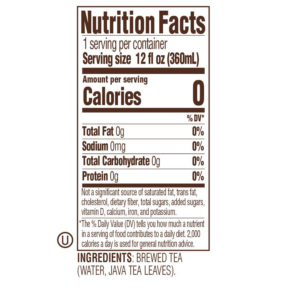Crystal Geyser Water Company - Tejava Original Black Tea - 12oz 24 pack Glass Bottles-Goodwynn'sGoodwynn's