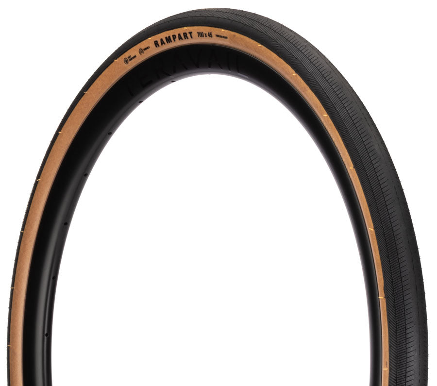 Teravail Rampart Tire - 700 x 40 Tubeless Folding Tan Durable Fast Compound-Goodwynn'sGoodwynn's