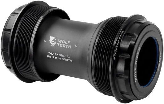 Wolf Tooth T47 External Bottom Bracket - T47 External 68/73mm For SRAM DUB Spindle BLK-Goodwynn's