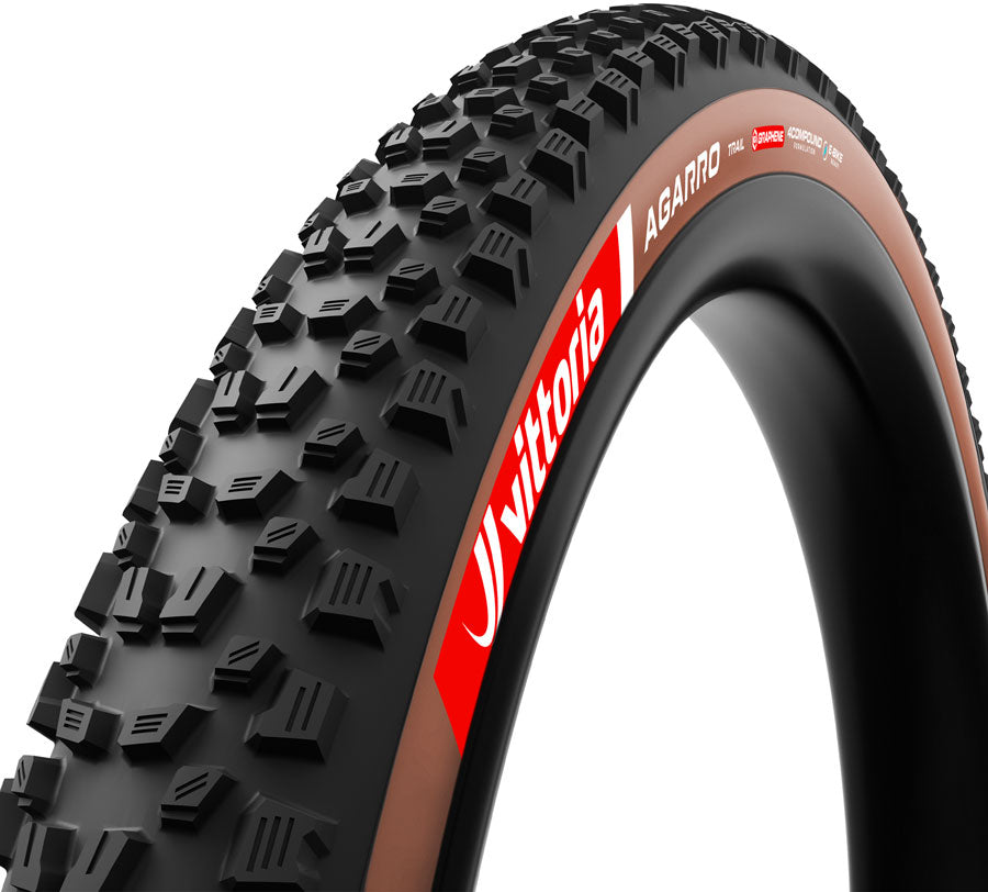 Vittoria Agarro Tire - 29 x 2.4 Tubeless Folding BLK/Brown 4C Trail TNT Graphene G2.0-Goodwynn'sGoodwynn's