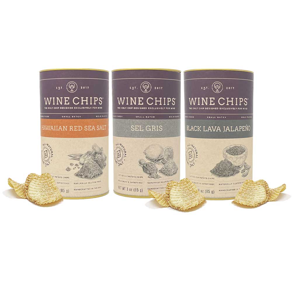Wine Chips - 3 OZ. SALT OF THE EARTH COLLECTION - ESTATE MIXED CASE OF 12-Goodwynn'sGoodwynn's