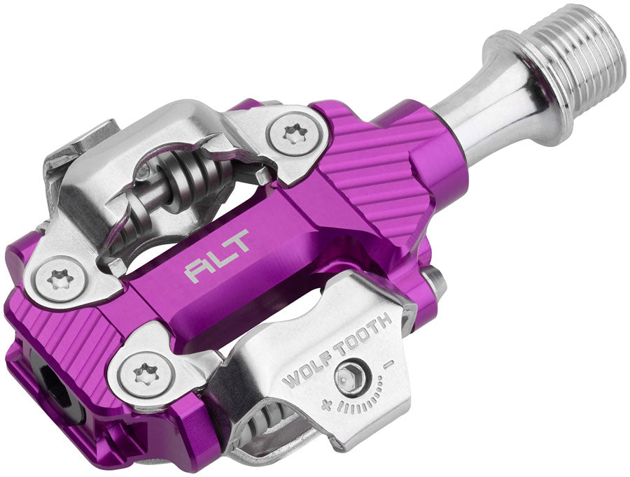 Wolf Tooth ALT XC Clipless Pedals - Dual Sided Clipless Alloy 9/16" Ultraviolet Purple Pair Shimano SPD-Goodwynn'sGoodwynn's