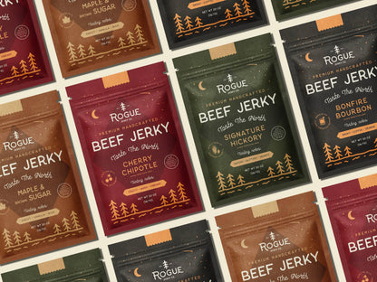 Rogue Jerky Co. - FREE Display Package: 16 Of Each Beef Jerky Flavor!
