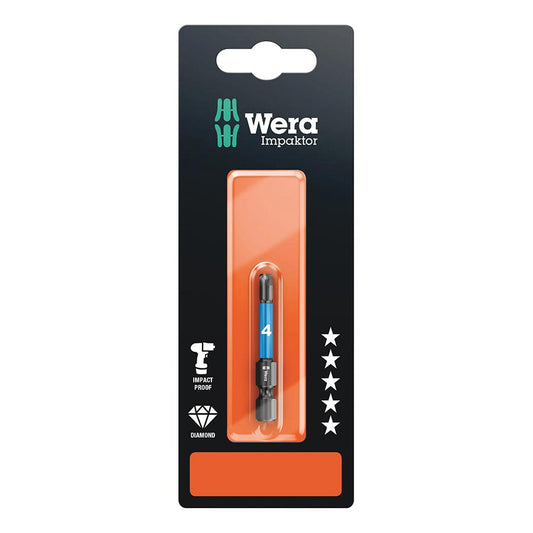 Wera 840/4 IMP DC Impaktor bits SB Hex-Plus 4.0 x 50mm-Goodwynn's