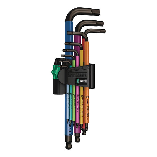 Wera 950/9 Hex-Plus SB L-Key Hex Wrench Set - Metric Multicolor-Goodwynn's