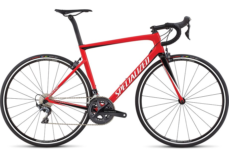 Specialized tarmac men sl6 expert flo red/metallic white silver/tarmac black 52-Goodwynn'sGoodwynn's