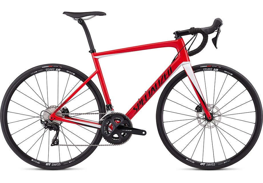 Specialized tarmac men sl6 sport disc gloss flo red/metallic white silver/tarmac black 58-Goodwynn'sGoodwynn's