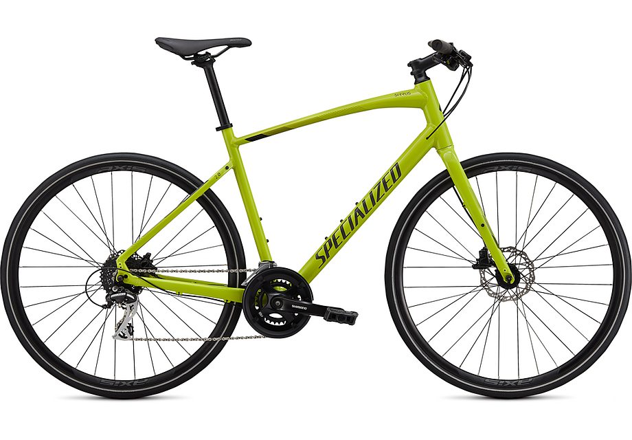 Specialized sirrus 2.0 gloss hyper green / black / satin black reflective xs