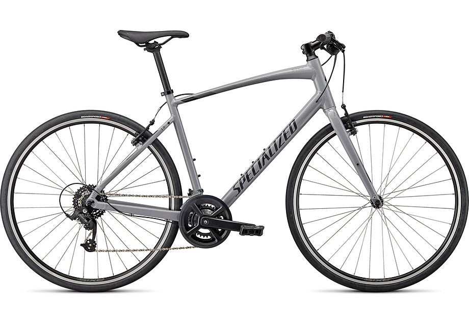 2023 Specialized sirrus 1.0 bike gloss cool grey / smoke / satin black reflective xs-Goodwynn'sGoodwynn's