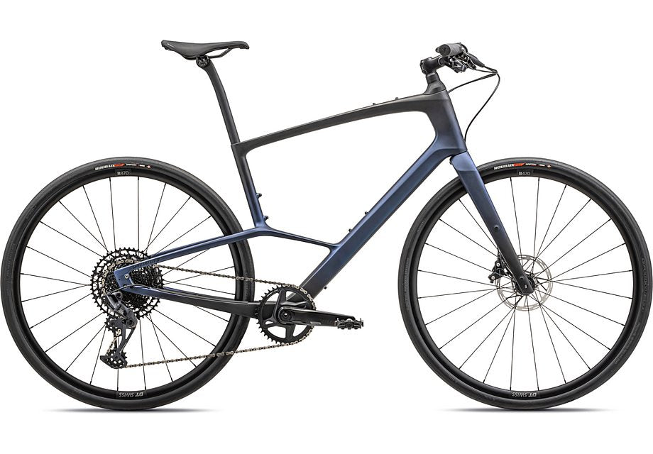 2023 Specialized sirrus 6.0 bike satin carbon / 50% blue ghost pearl fade / black s-Goodwynn'sGoodwynn's