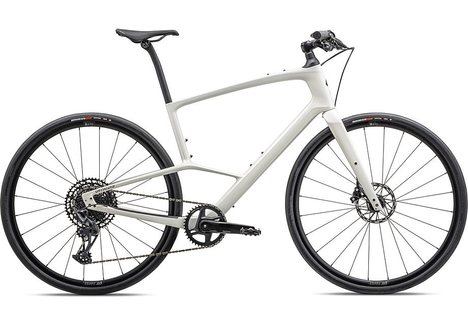2023 Specialized sirrus 6.0 bike gloss dune white / 100% pearl fade / metallic obsidian /satin obsidian reflective xs-Goodwynn'sGoodwynn's
