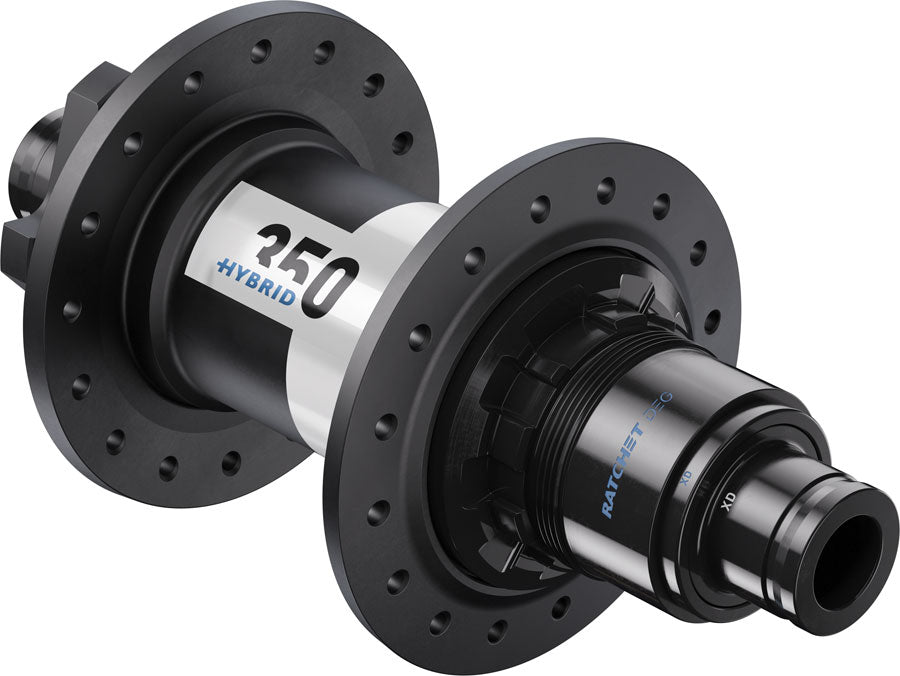 DT Swiss 350 DEG Hybrid Rear Hub - 12 x 148mm 6-Bolt XD BLK/White 32H DEG 60 DF-Goodwynn'sGoodwynn's