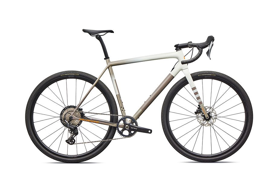 2026 Specialized Crux Comp Bike Dune White/Sandstone Metallic/Desert Metallic/Orange Zest 54-Goodwynn'sGoodwynn's