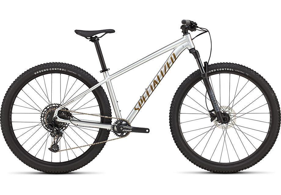 2025 Specialized rockhopper expert bike gloss silver dust / satin burnt gold metallic xs-Goodwynn'sGoodwynn's