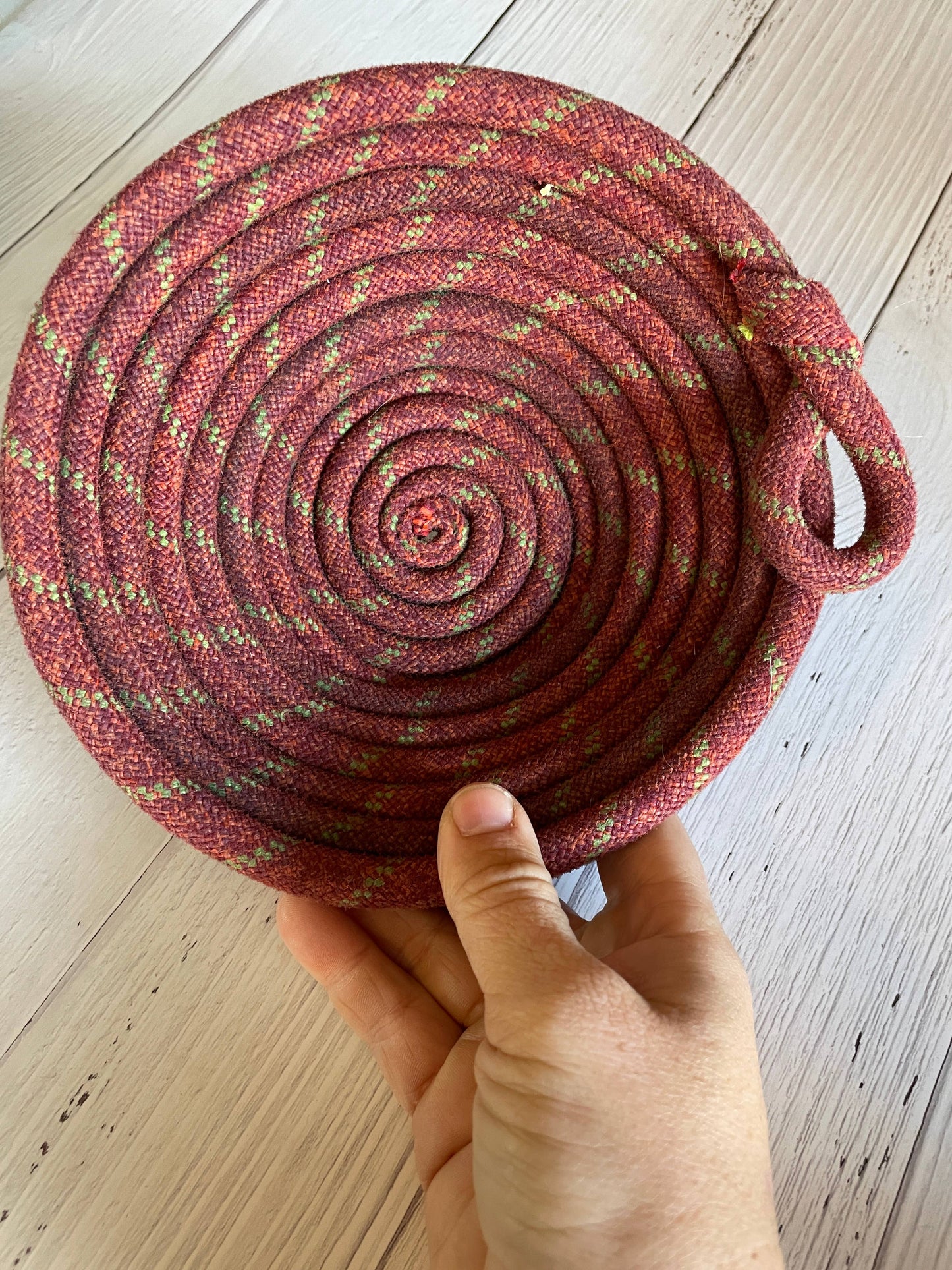 Cactus to Pine - Upcycled Climbing Rope Bowl