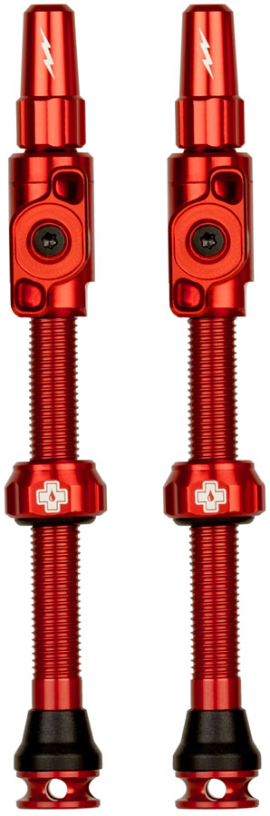 Muc-Off Big Bore Lite Tubeless Valve Stems - XLarge 60mm Red-Goodwynn'sGoodwynn's