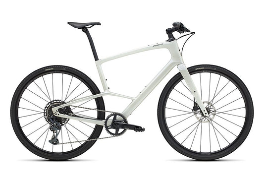 2025 Specialized sirrus x 6.0 bike gloss dune white / obsidian fade refletive s-Goodwynn's