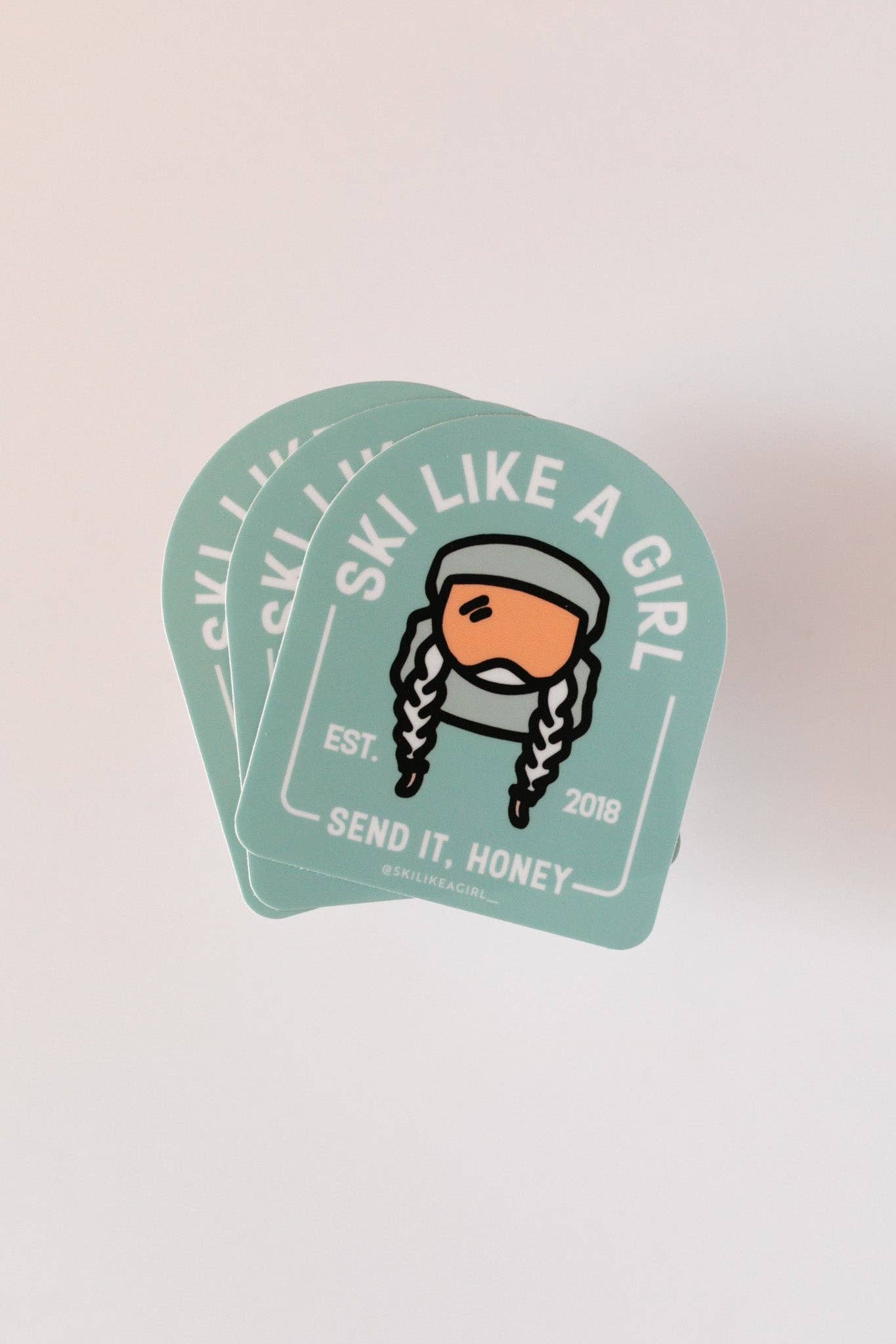 Ski Like a Girl - Ski Like a Girl Arch Sticker – Blorange